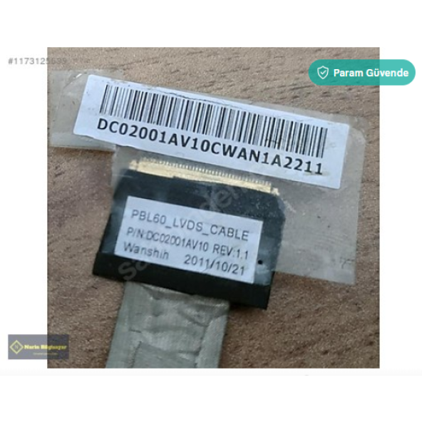 Asus K53U A53U X53U LCD Data FLEX EKRAN Kablosu SORUNSUZ - 2