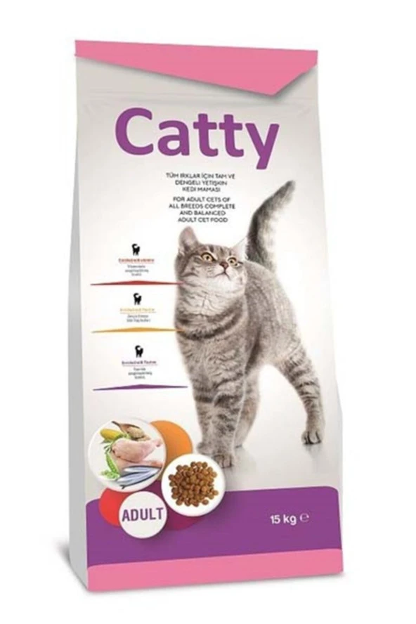 Catty Tavuklu Yetişkin Kedi Maması 15 kg