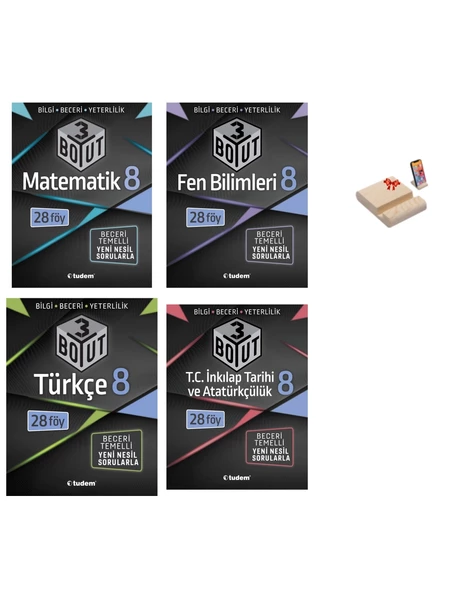 LGS 8. SINIF 3 BOYUT TÜM DERSLER 4LÜ SET - 1