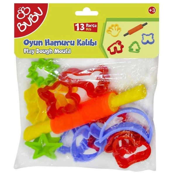 Bu-Bu Oyun Hamuru Kalıbı Merdaneli 13 Parça BUBU-HK0011 ürün görseli