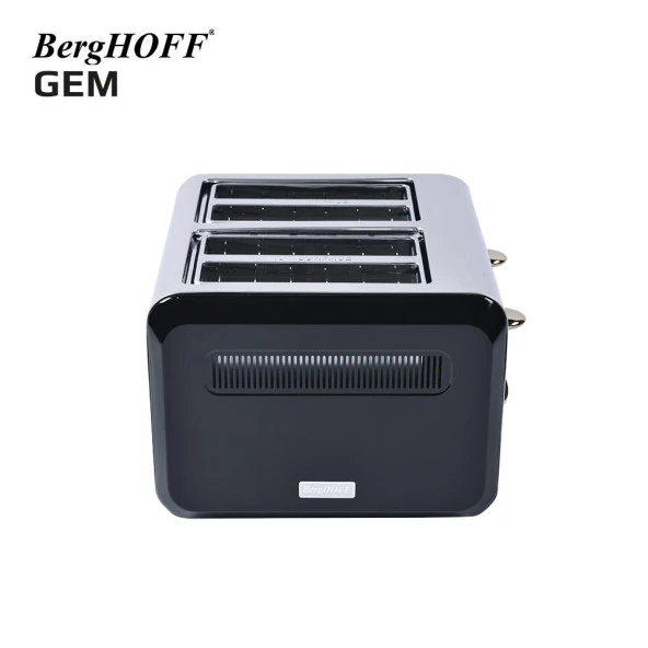 BergHOFF GEM TITAN Parlak Gümüş Siyah Dört Dilim Ekmek Kızartma Makinesi 7950080 - 3