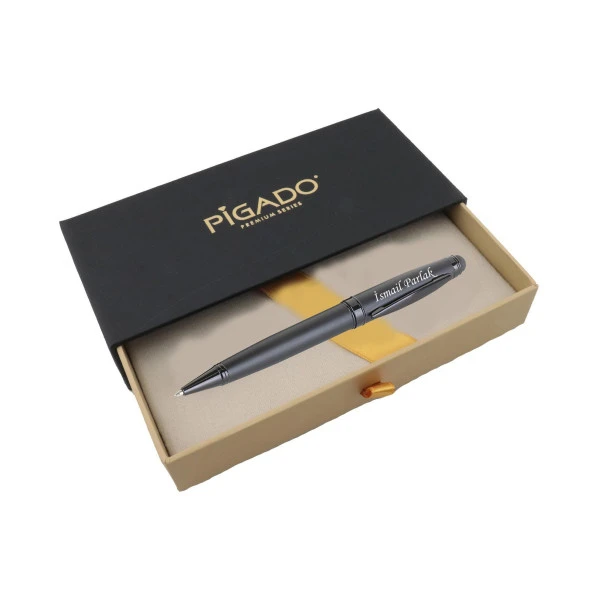 İsme Kişiye Özel Dokunmatik Pedli Çevirmeli Metal Tükenmez Kalem - Resim 3