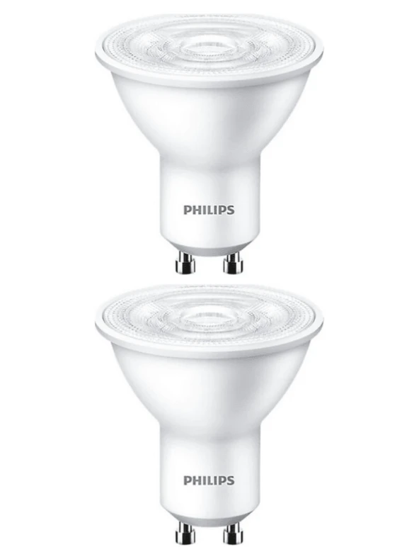 Philips 4,7W (50W) 2700K (Sarı Işık) GU10 Duylu Par16 Led Spot (2 Adet)