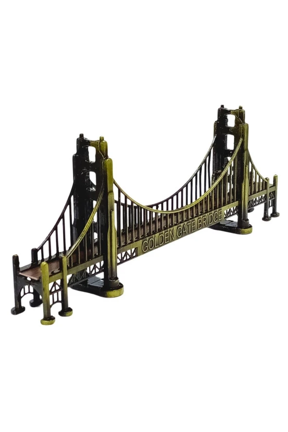 Vintage Metal Amerika Golden Gate Köprüsü 18 cm - 7