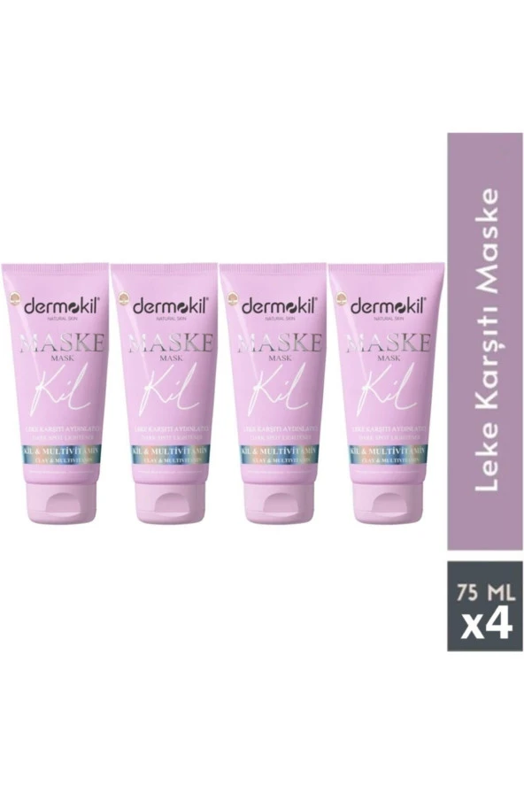 DERMOKİL LEKE KARŞITI AYDINLATICI MASKE 75 ML X 4 ADET