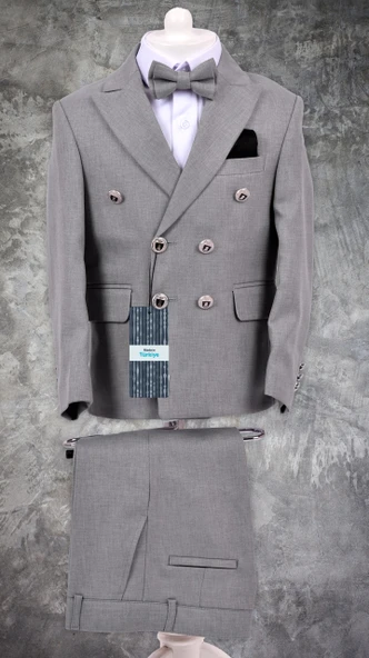 Kruvaze İtalyan Kesim Montero Erkek Çocuk Takım Elbise MNK5689