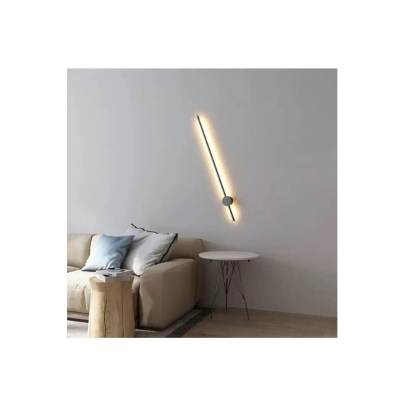 Modern Dekoratif Led Duvar Aplik 70cm Siyah 3000k - 4