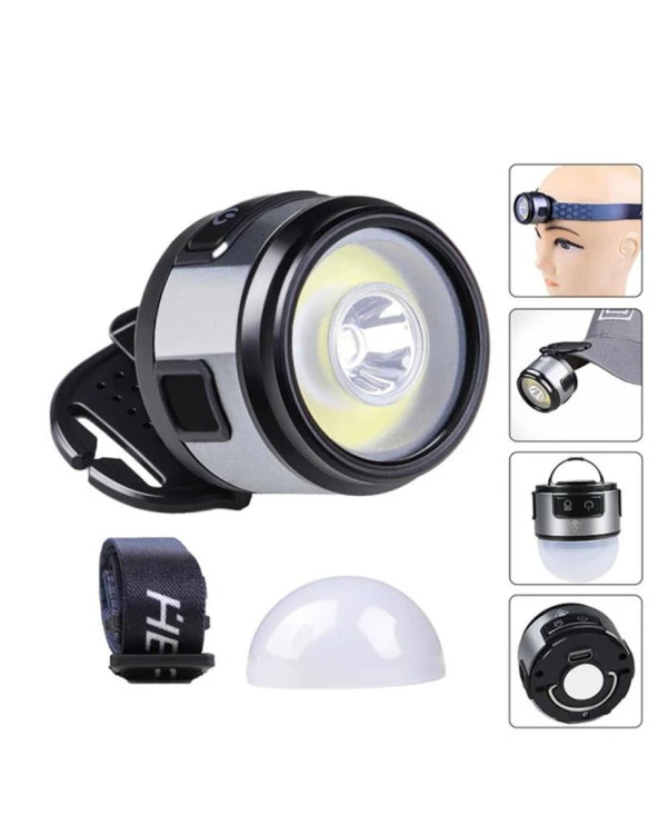 Watton Wt-618 XPG COB4 Led 7 Mod Şarjlı Kafa Lambası - 2