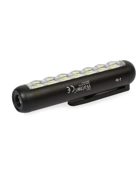 Watton Wt-333 Şarjlı 1200mAh Mini El Feneri 4Mod 11cm P40 Led Ampül - 3