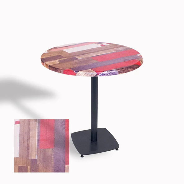 Egos Werzalit Yuvarlak Masa 80cm - Red Wood ürün görseli