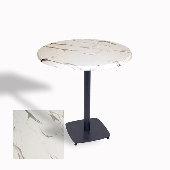 Egos Werzalit Yuvarlak Masa 80cm - Afyon Mermer ürün görseli