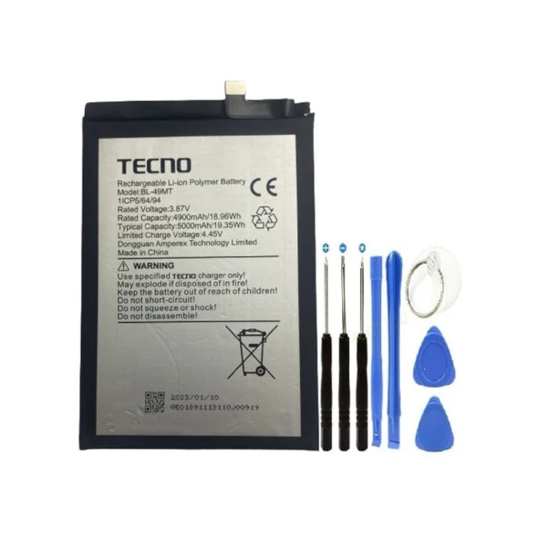 Tecno Camon 15 Cd6 Pil - Batarya + Tamir Seti