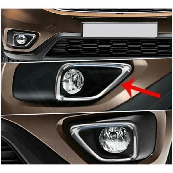 Fiat Doblo Krom 2 Parça Sis Farı Çerçevesi 2015-2024  Paslanmaz Çelik - 2