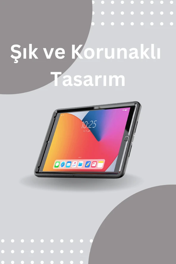 Qpen  iPad Pro  10.5  inç Uyumlu Hand Strap Tablet Kılıfı - Resim 9