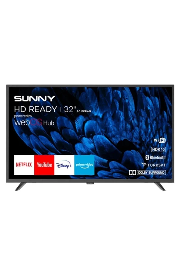 Sunny SN32DAL540 HD 32" 82 Ekran Uydu Alıcılı WebOS Smart LED TV