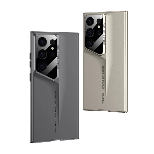 Vendas Samsung Galaxy S23 Ultra Kılıf Ultra İnce Kamera Korumalı Sert Rubber Zore Procase Kapak - 5