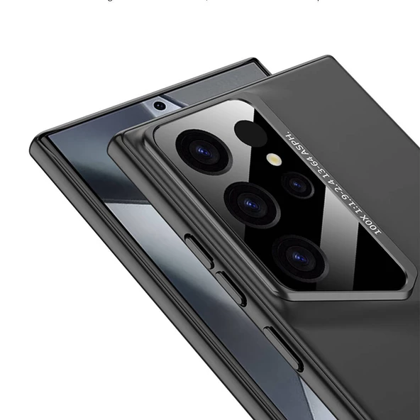Vendas Samsung Galaxy S23 Ultra Kılıf Ultra İnce Kamera Korumalı Sert Rubber Zore Procase Kapak - 11