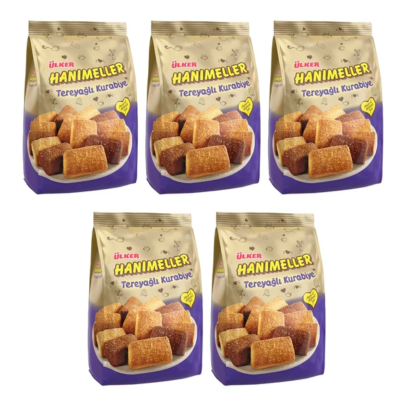 Ülker Hanımeller Tereyağlı Kurabiye 152 Gr x 5 Adet