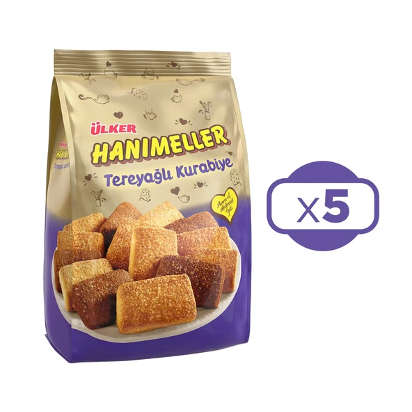 Ülker Hanımeller Tereyağlı Kurabiye 152 Gr x 5 Adet - 2