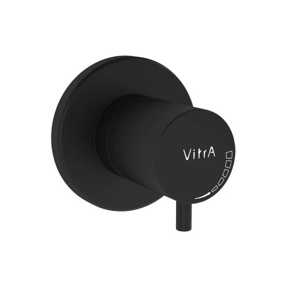 Vitra Origin Ankastre Stop Valf Sıva Üstü Mat Siyah A4145836WTC