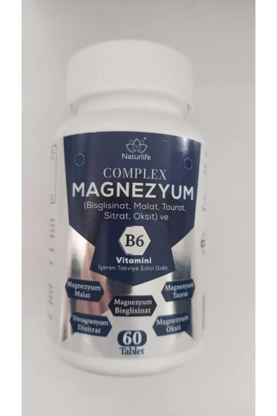 Naturlife Magnezyum Complex B6 Vitamin 60 Tablet - Resim 2