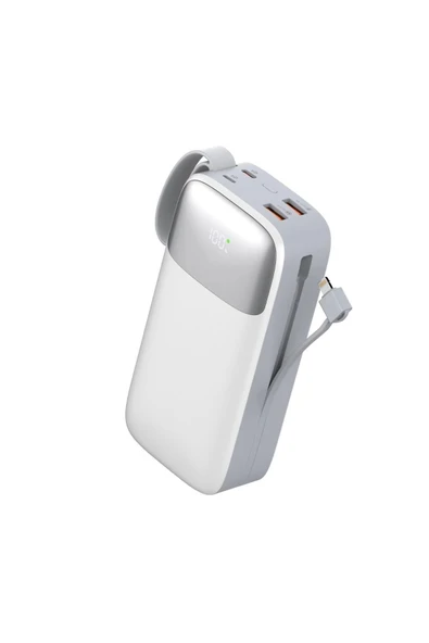 Sword 30000 mAh Kablolu Powerbank SW-30PO3 Beyaz - 4