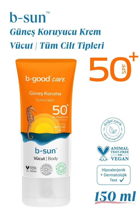 b-good care Yetişkin Güneş Kremi SPF 50+ Vücut için 150 ml - Resim 5