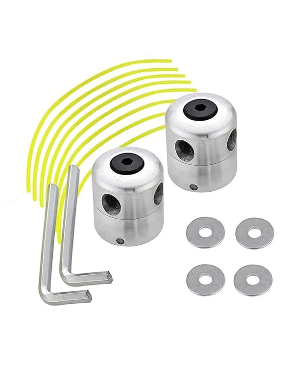 Germany Style Tırpan Otomatik Misina Sarmalı Başlık - Örümcek Başlık-Misina Üçlü Set - 3