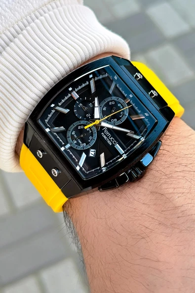 Ferrucci Function FCF03297FS.06 Silikon Kordon Erkek Kol Saati - Resim 3