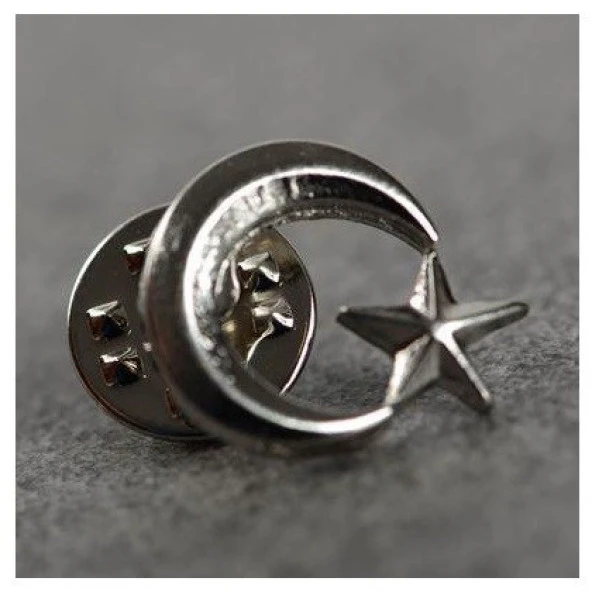 HayalSepeti TÜRK BAYRAĞI ve AYYILDIZ  Yaka Rozeti 2li Set Metal Rozet Klipsli - 3