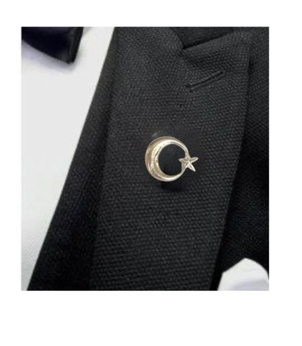 HayalSepeti TÜRK BAYRAĞI ve AYYILDIZ  Yaka Rozeti 2li Set Metal Rozet Klipsli - 7