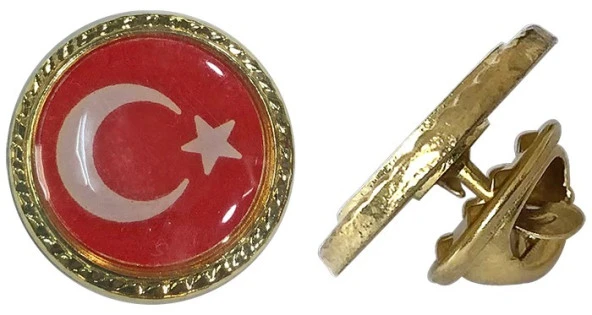 HayalSepeti TÜRK BAYRAĞI ve AYYILDIZ  Yaka Rozeti 2li Set Metal Rozet Klipsli - 8