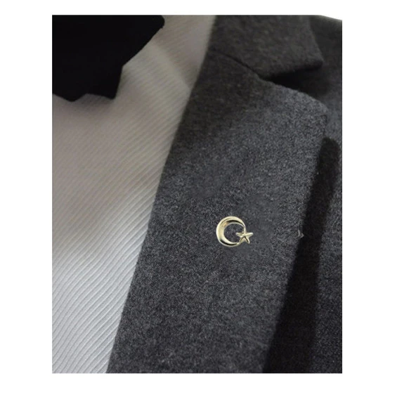 HayalSepeti TÜRK BAYRAĞI ve AYYILDIZ  Yaka Rozeti 2li Set Metal Rozet Klipsli - 10