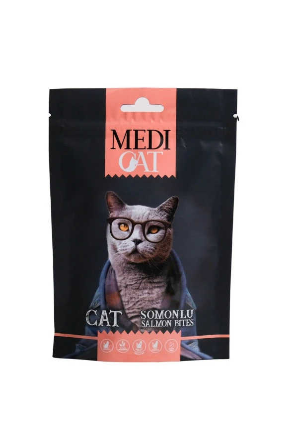 Medicat Adult Salmon Bites Kedi Ödül Maması