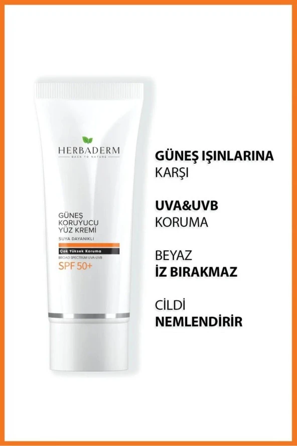 Güneş Koruyucu 50 Spf Yüz Kremi 75 ml