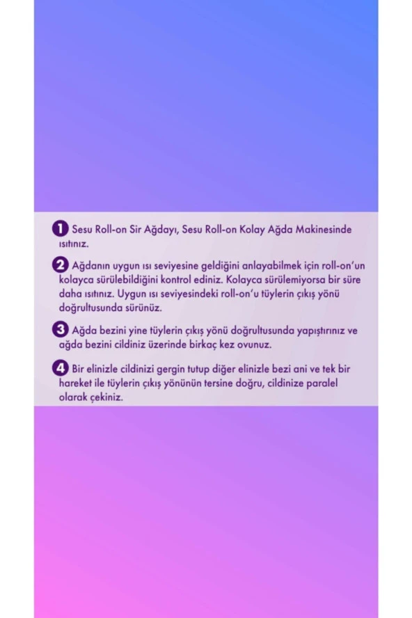 Roll-on Kartuş Ağda Ağda Makinesi Isıtıcısı Ağda Bezi Hassas Cilt Set - 3