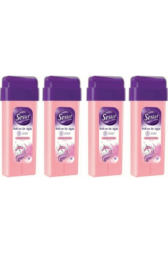 Roll-on Kartuş Sir Ağda Pudralı Hassas Ciltler 100ml ve 4 Adet - 2