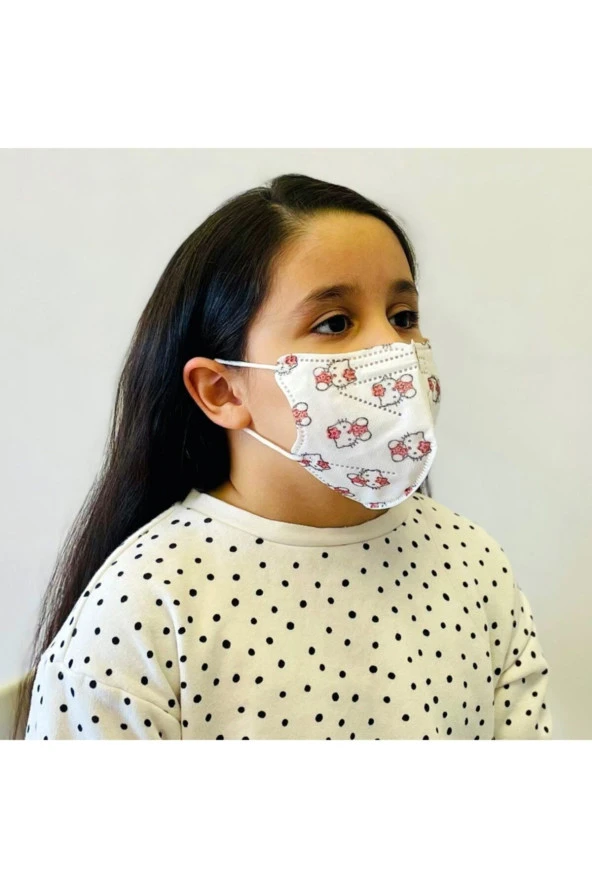 Karışık Desenli N95 Çocuk Maske 10 Adet - 3