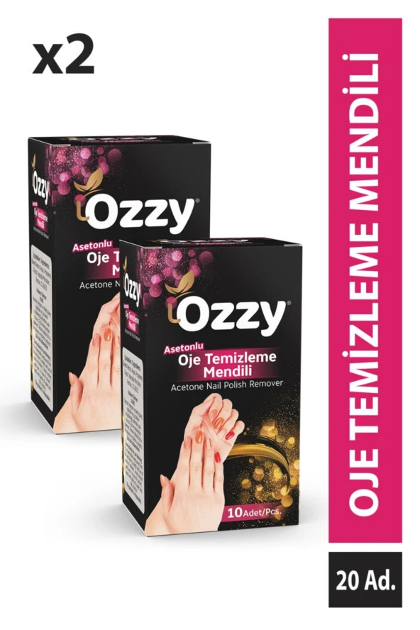 Asetonlu Oje Temizleme Mendili 2 X 10 Adet