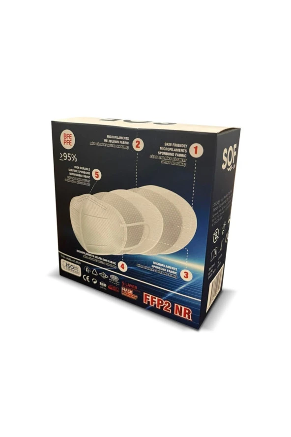 Karışık Desenli N95 Çocuk Maske 10 Adet - 5