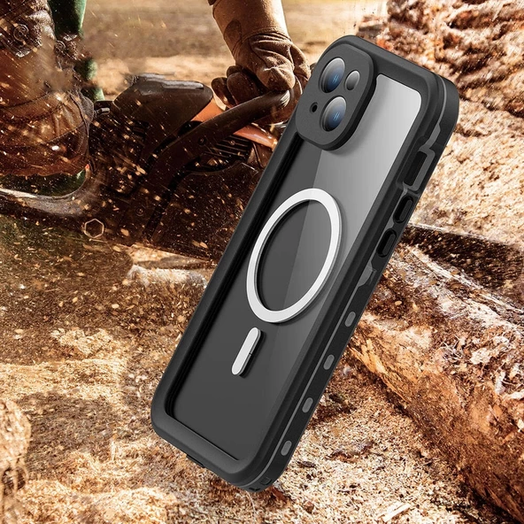 iPhone 15 Uyumlu 1-1 Su Geçirmez Uyumlu Kılıf - 9