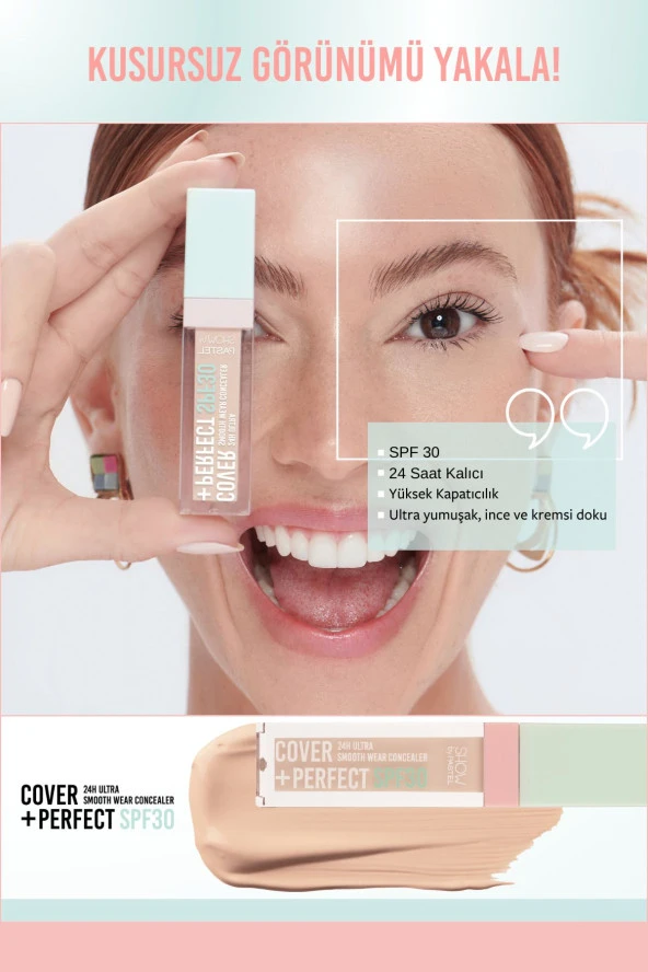 Show by Pastel Cover+Perfect Concealar SPF30 - SPF30 Ultra Kapatıcı 306 Caramel