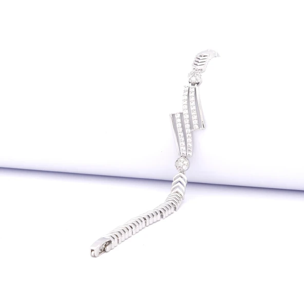 316L Çelik Zirkon Taşlı Kadın Bileklik  BLK-1033 ürün görseli