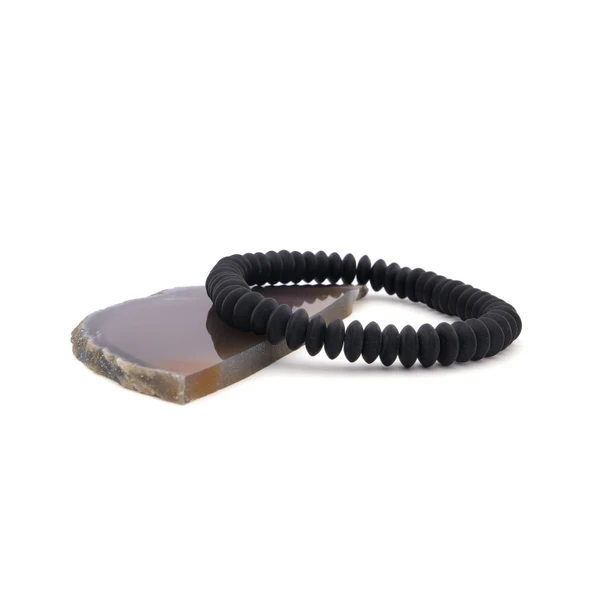 Onix Doğal Taş Erkek Bileklik  EBLK-184 - Resim 3