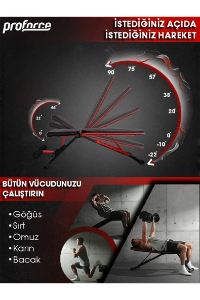 Proforce Versal - Ayarlanabilir Bench Sehpa - Katlanabilir Bench Sehpası - 5