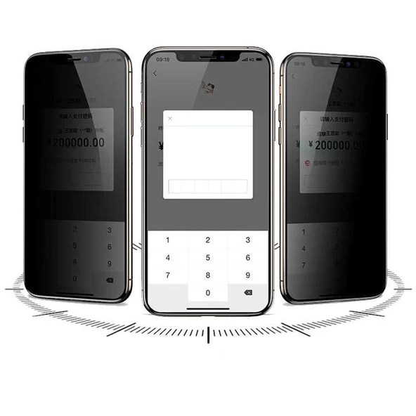 iPhone 15 Plus Davin 5D Privacy Cam Ekran Koruyucu - 3