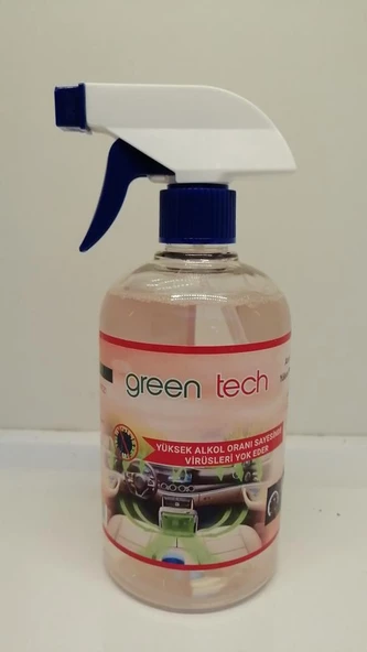 GREEN TECH ARAÇ İÇİ TEMİZLEME DEZENFEKTASYON SPREYİ 500ML