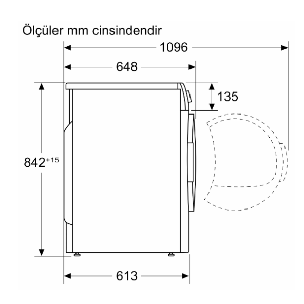 SİEMENS WQ41G2C0TR iQ500 Isı Pompalı Kurutma Makinesi 9 kg - 4