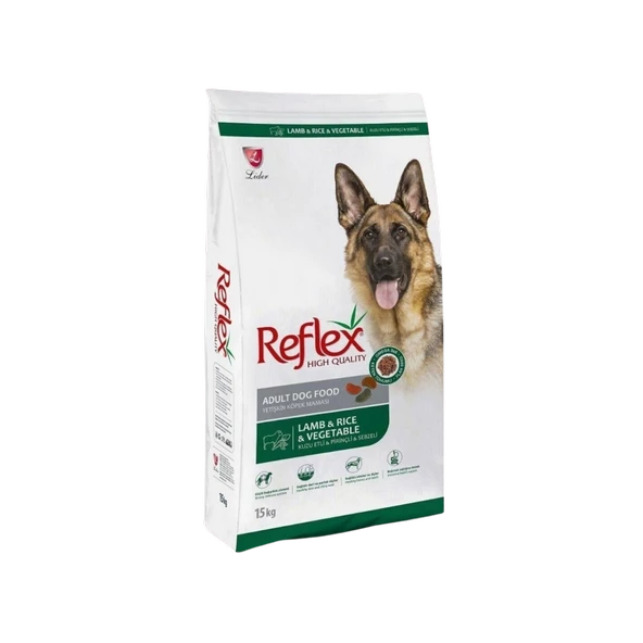 REFLEX Kuzulu Pirinçli Sebzeli Yetişkin Köpek Maması 15 Kg