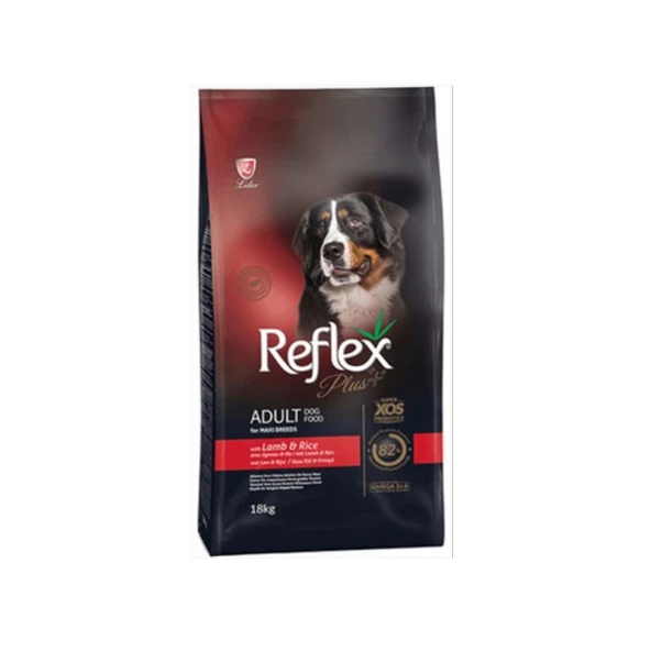 REFLEX Plus Kuzulu Orta ve Büyük Irk Yetişkin Köpek Maması 18 Kg